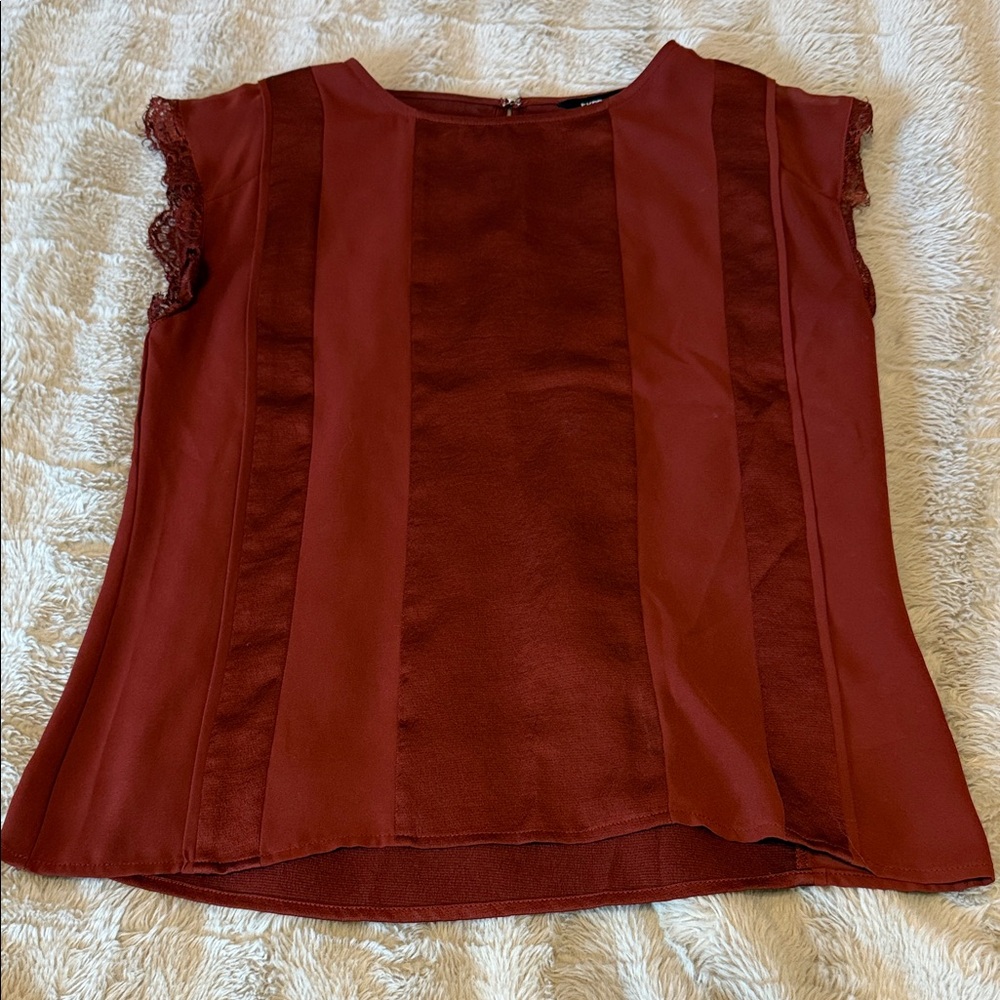 Express Women's Deep Red Blouse